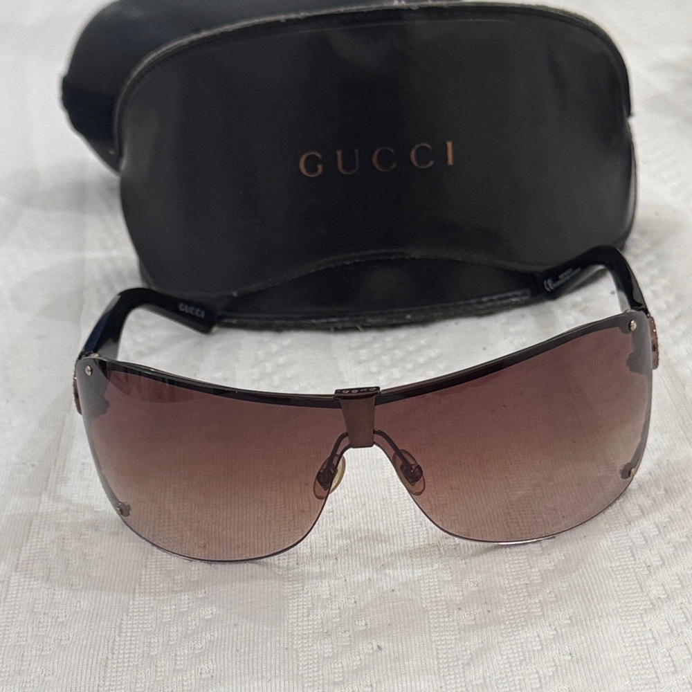 Gucci Gradient Brown Men's Sunglasses